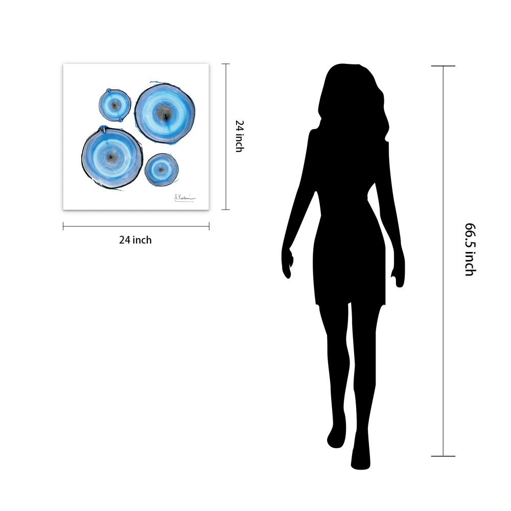 Empire Art Direct Mineral Rings II Frameless Free Floating Tempered Glass Panel Graphic Wall Art, 24" x 24" x 0.2", Ready to Hang - Image 9