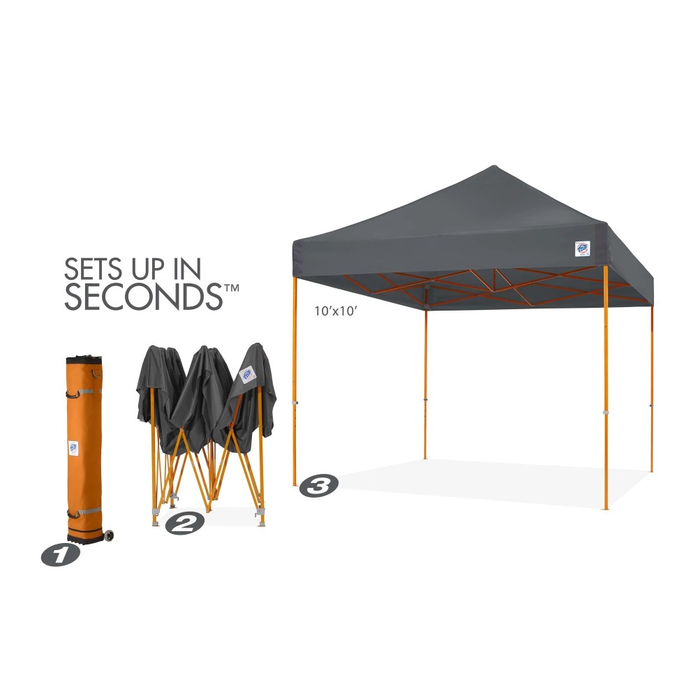 E-Z Up Vantage Instant Shelter Outdoor Canopy , 10" x 10", White, Assembled Width 120" - Image 4