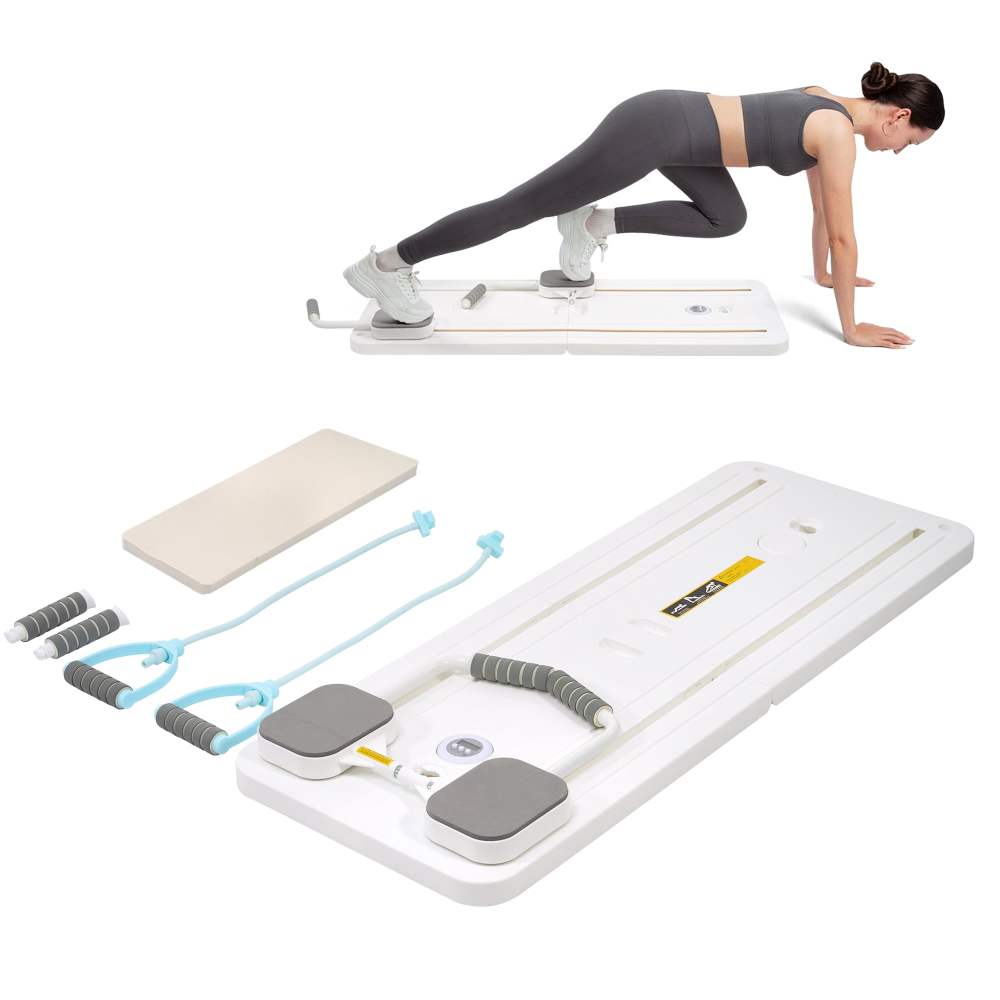 Signature Fitness Ultimate Pilates & Home Fitness Machine, Indoor Core & Full Body Workout, Adjustable Exercise Trainer for Abs & Muscles, Available in Purple or White