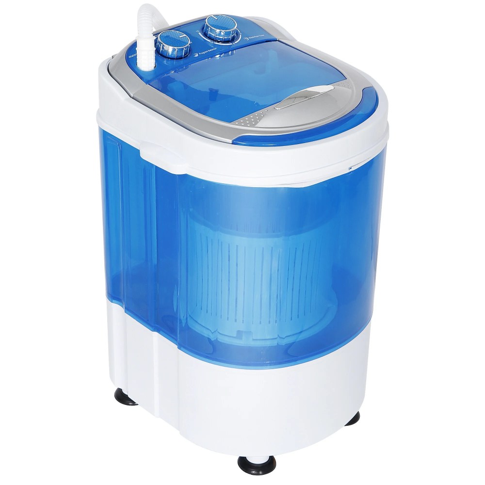 ZENY MINI Portable Single Bucket Wash Machine Washing Drying 2 in 1 Washer(Single,9lbs)