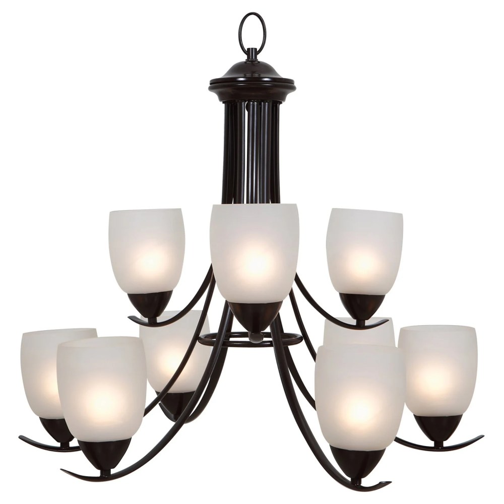 Mirror Lake Collection Nine Light Chandelier