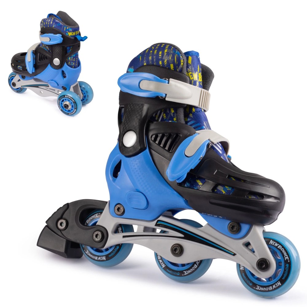 New Bounce Inline Skates for Toddlers-Adjustable Roller Blades for Junior Shoe Size 8-11-Comfortable and Durable Inline Skates for Kids