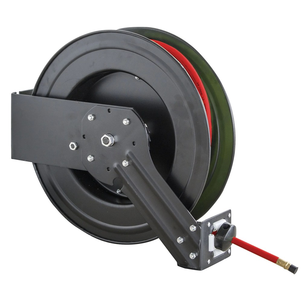 Black Bull 50 Foot Retractable Air Hose Reel with Auto Rewind