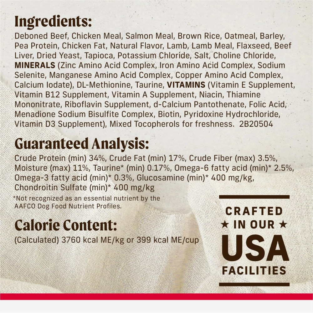 Merrick Backcountry Healthy Grains Kibble With Freeze Dried Raw Pieces, Great Plains Red Meat Recipe Dog Food, 20.0 lb. Bag - Image 9