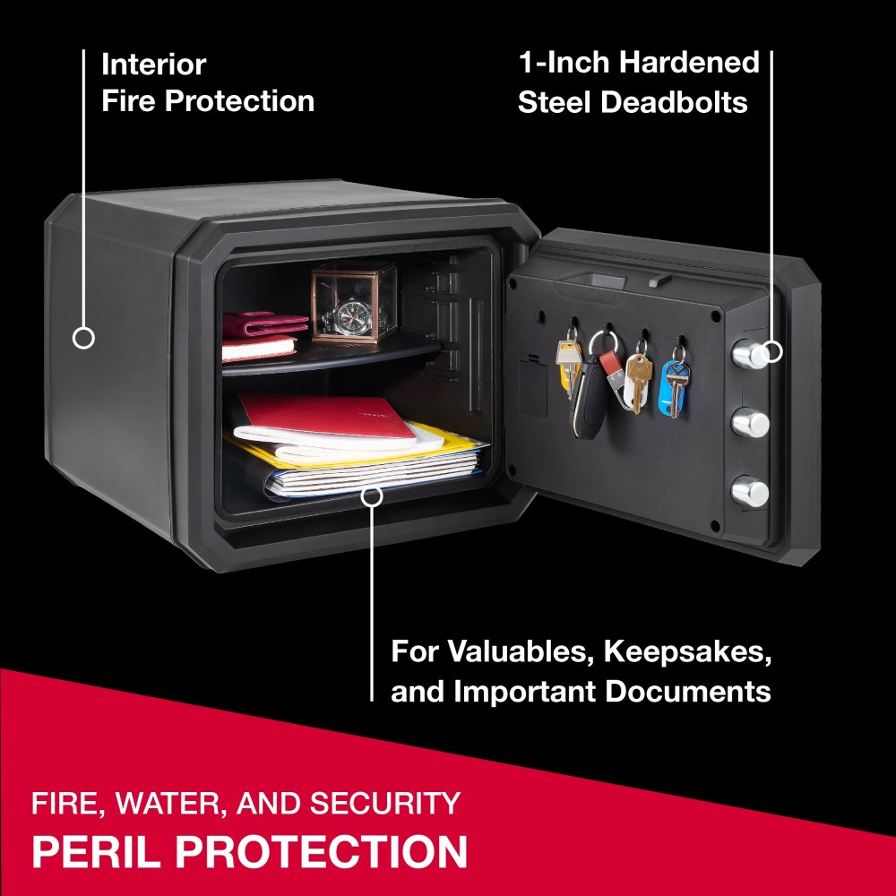 Sentry Safe Home Safe, Fire-Resistant, Water-Resistant with Combination Lock and Override Key - Image 12