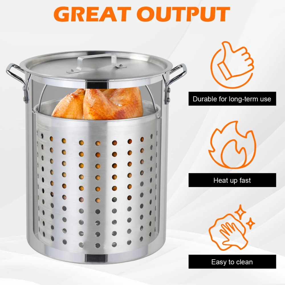 Ktaxon Propane Outdoor Fryer Aluminum Frying/Boiling Turkey Fryer Pot 30QT - Image 14