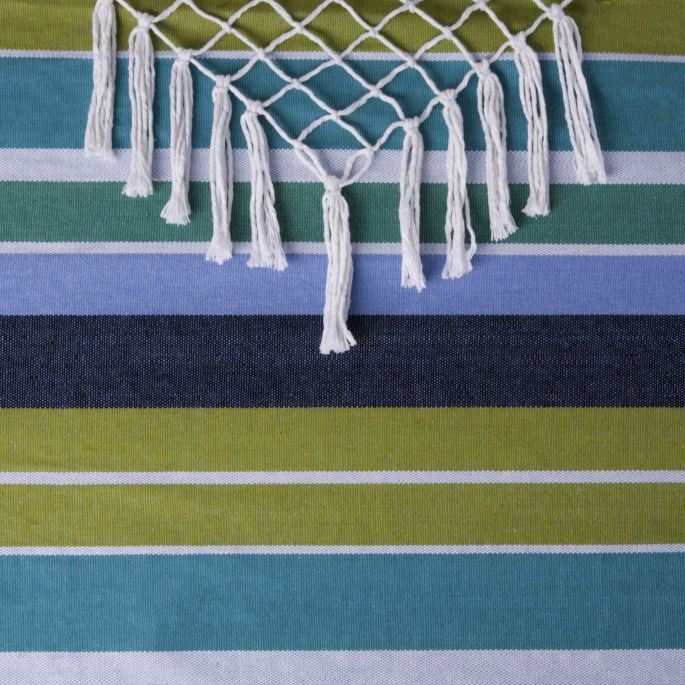 Vivere Brazilian Style Cotton Hammock Chair - Cayo Reef - Image 4