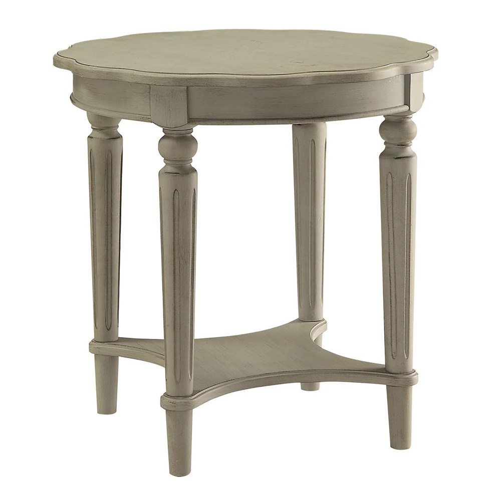 ACME Fordon End Table, Antique Slate