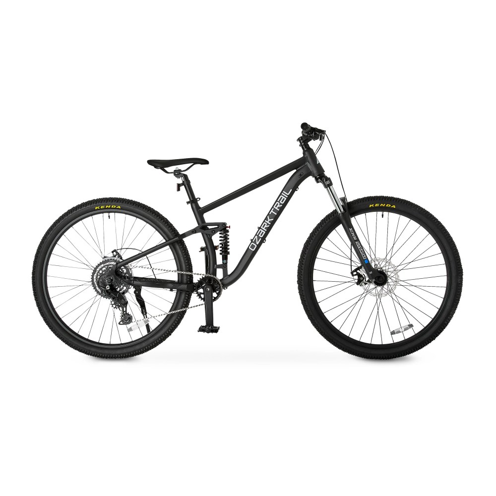 Ozark Trail 29" FS.2 Slalom Full Suspension Mountain Bike, Small Frame, Fits Riders 5'1" - 5'5", Black, Adult, Unisex, Online Only