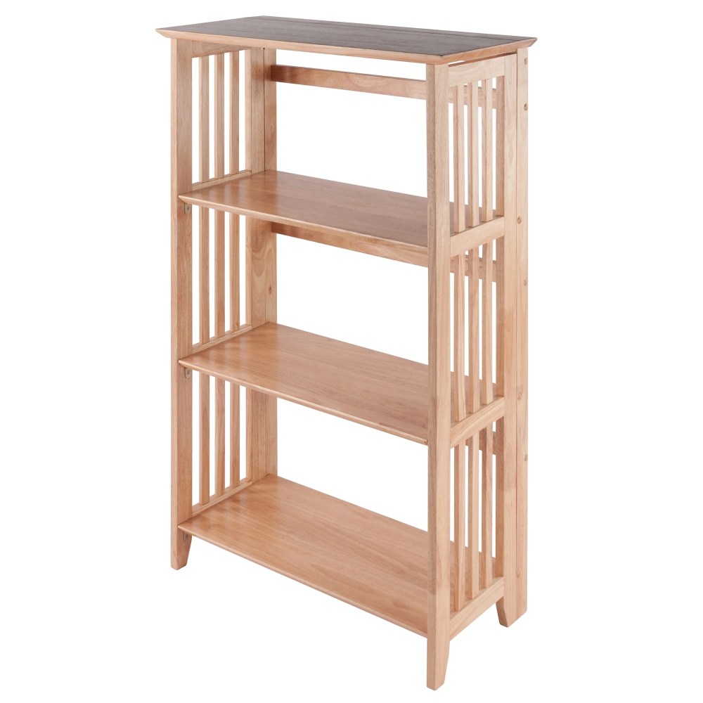 Winsome Mission 3-Section Foldable Shelf,Natural Finish
