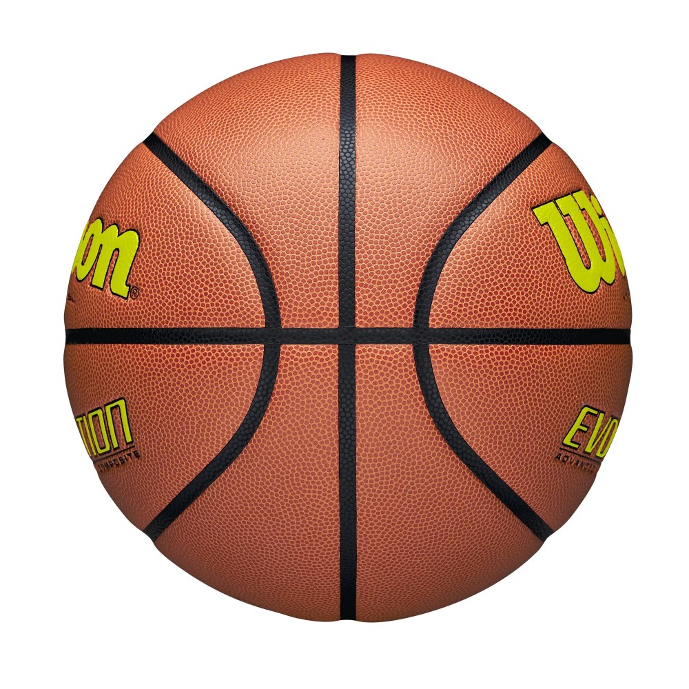 Wilson Evolution Indoor Game Basketball - Optic Yellow, Size 6 - 28.5" - Image 2