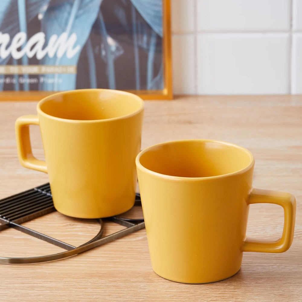 Stone Lain Cleo Stoneware Collection Dinnerware Set, 16-Piece Service for 4, Yellow - Image 2