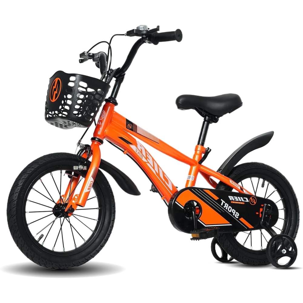 NEORIVER 16" Kids Bikes for Girls and Boys,  Kids' Bicycles with Training Wheels,  Ages 4-8 Years