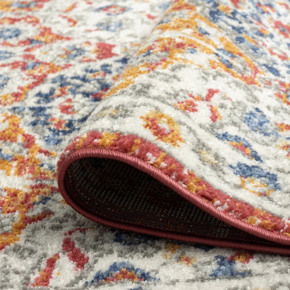 Chelsea Transitional Oriental 5'3" x 7'3" Multicolor Polypropylene Indoor Area Rug, 5" x 7" - Image 4