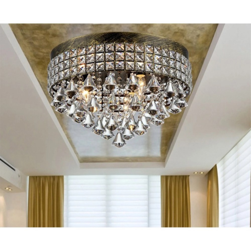 Melly 3-light Antique 16-inch Crystal Chandelier - Image 2