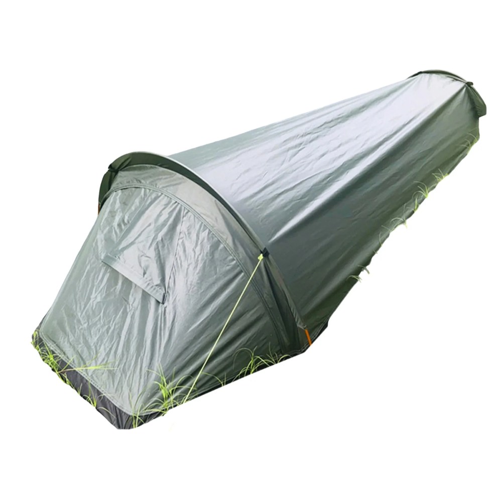 Watertight Sleeping Bag Camping Survival Bivvy Tent for Outdoor Bivy Tent, Single Person Sleeping Backpacking Bivvy Tent