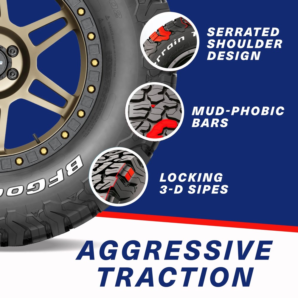 BFGoodrich All-Terrain T/A KO2 All-Season 3512.50R15/C 113Q Tire - Image 3