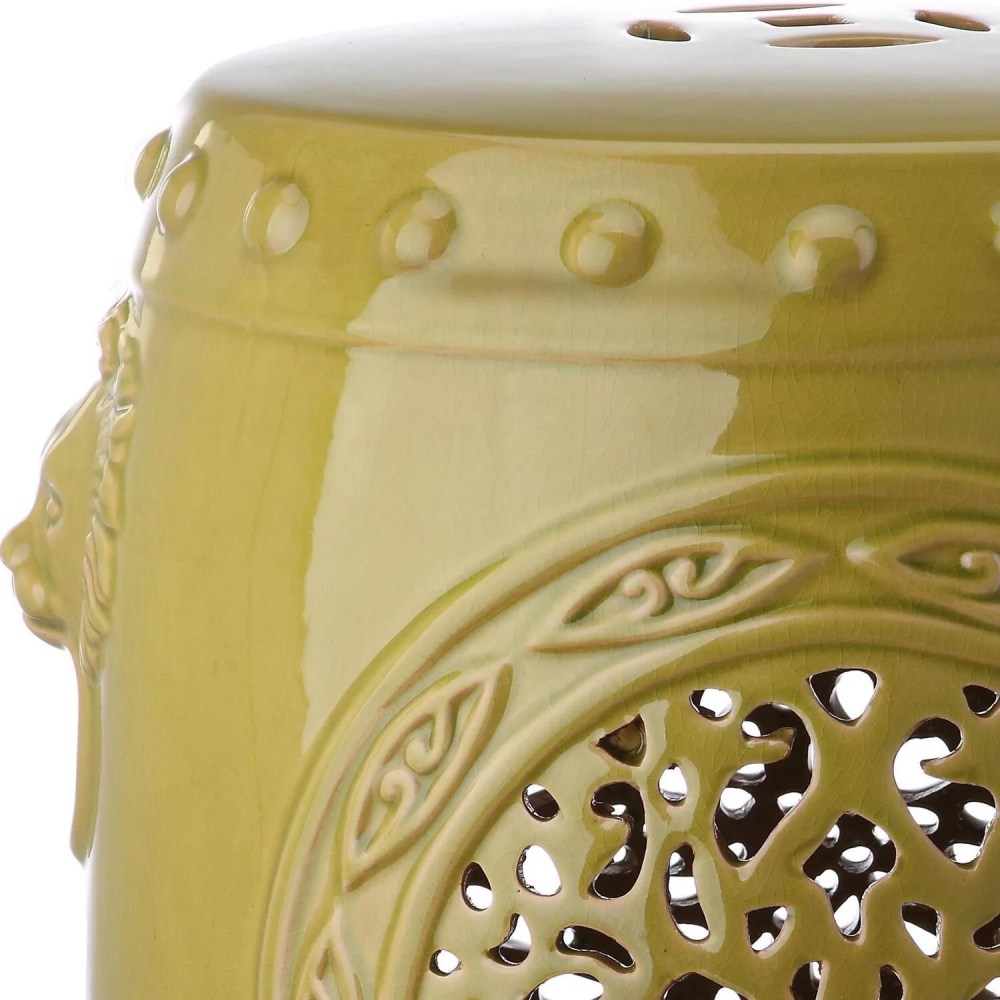 Safavieh FLOWER DRUM GARDEN STOOL, ACS4532D - Image 3