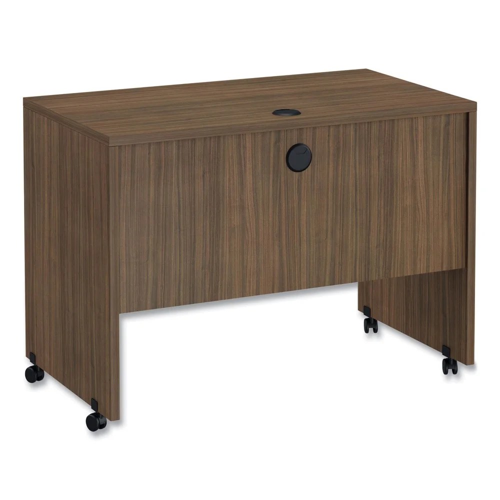 Alera Valencia Series Mobile Workstation Desk,41.38" x 23.63" x 30",Modern Walnut