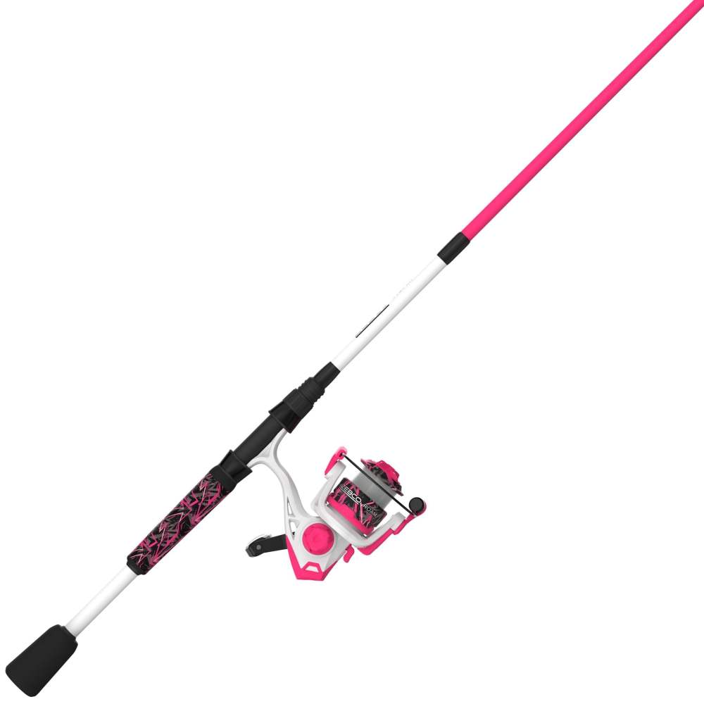 Zebco Roam Spinning Reel and Fishing Rod Combo, 6-Foot 2-Piece Fiberglass Fishing Pole, Size 20 Reel