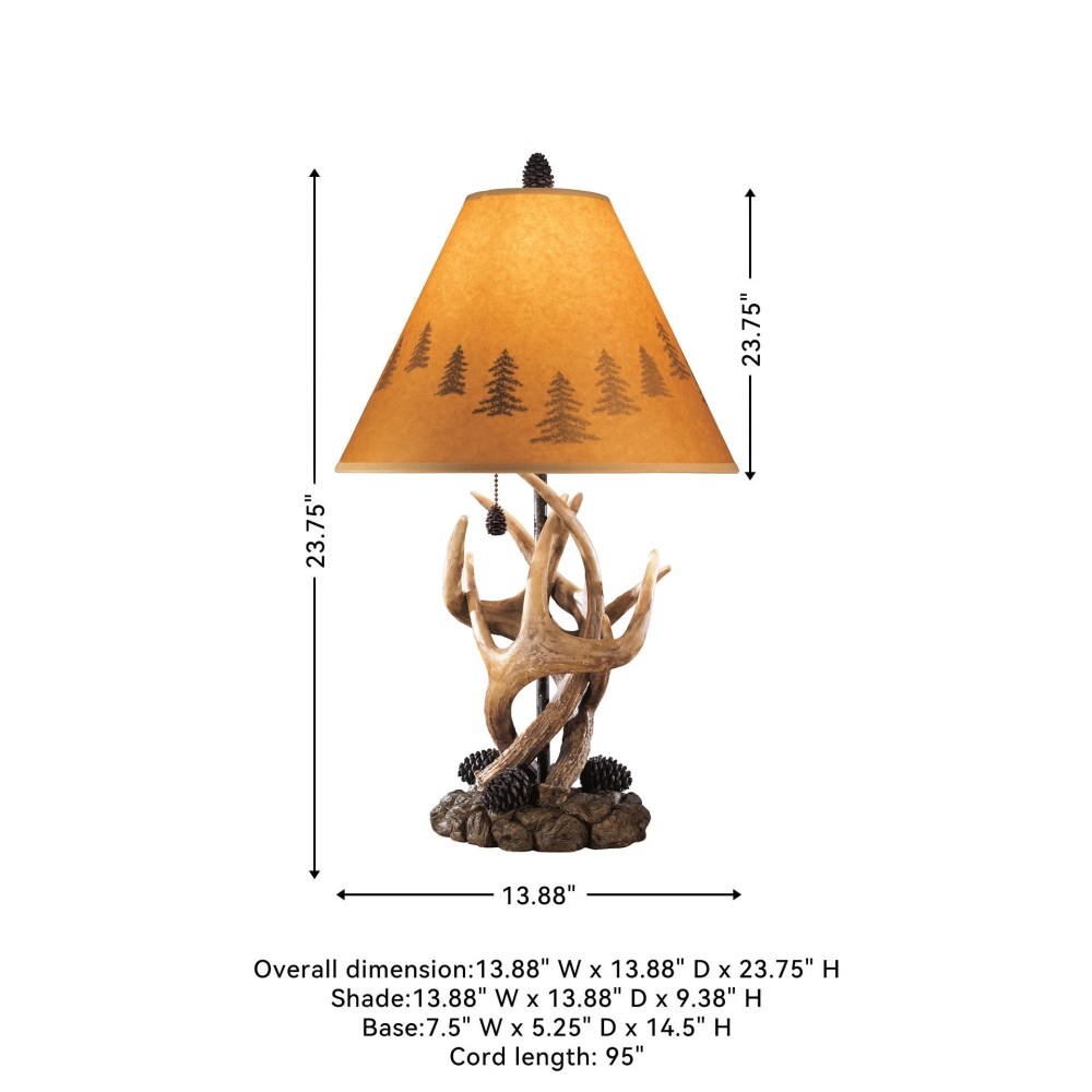 Signature Design by Ashley Casual Derek Table Lamp (Set of 2) Brown - Image 4