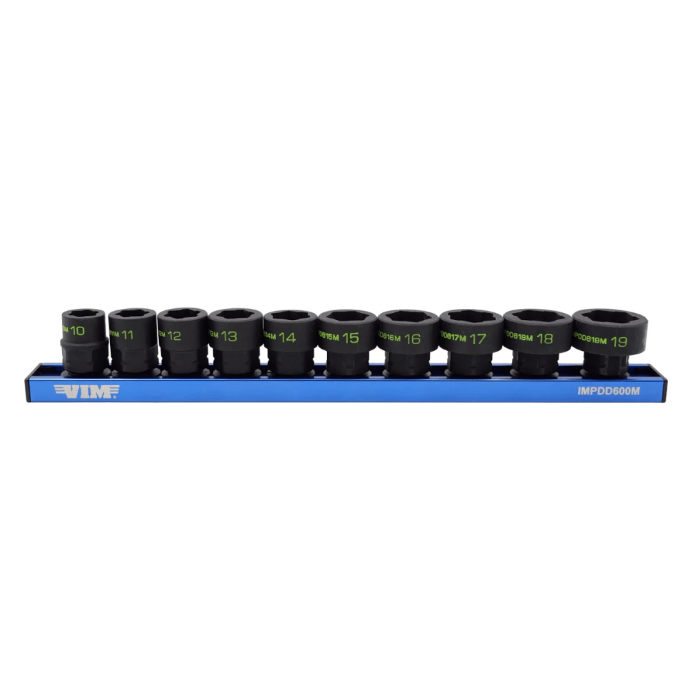 VIM Tools 10 PC. 3/8" X 17MM DUAL DRIVE IMPACT HEXTRACTOR SOCKET SET