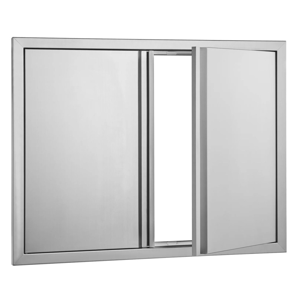 KFFKFF BBQ Island Access Door 31x24 Inch Stainless Steel Outdoor Kitchen Door
