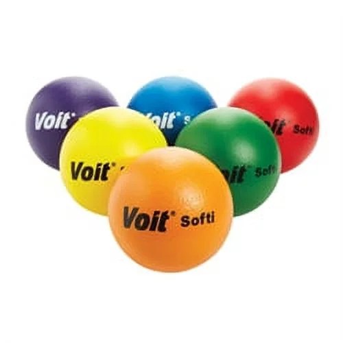 Voit Soft Durable Kid Toy Ball, Multi-color, 1/4 Inches, 6 Count