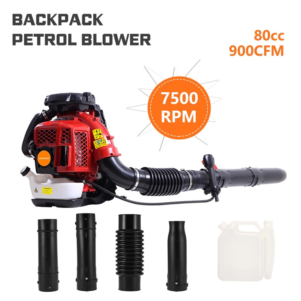 AurumEdge 80CC Backpack Leaf Blower,3.5KW 900CFM Cordless Leaf Blower,2-Stroke Engine Gas Powered Snow Blower with 2.3L Oil Tank for Patio,Garden,Lawn Care Work