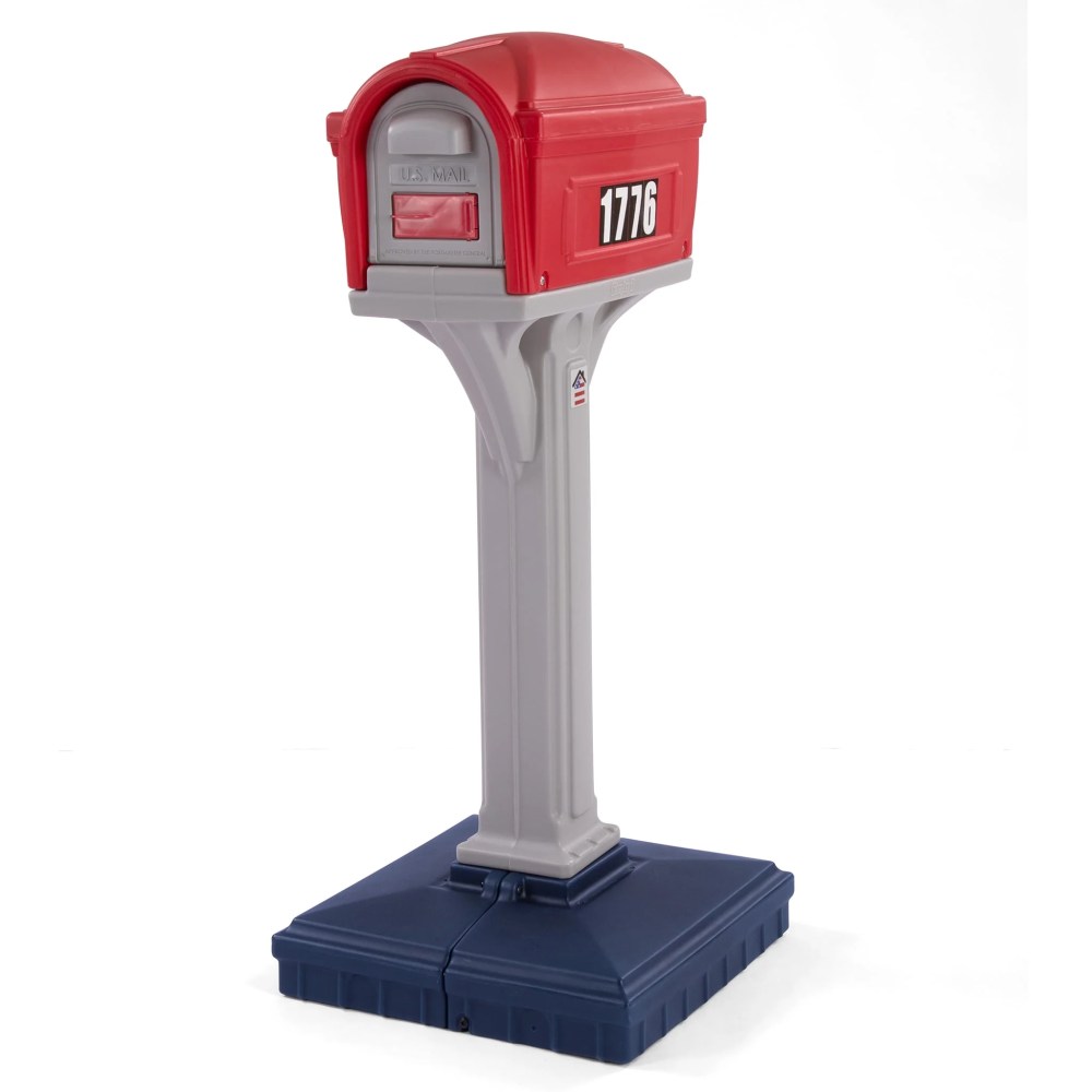 Simplay3 Dig-Free Easy up Classic Mailbox (Americana),  Gray