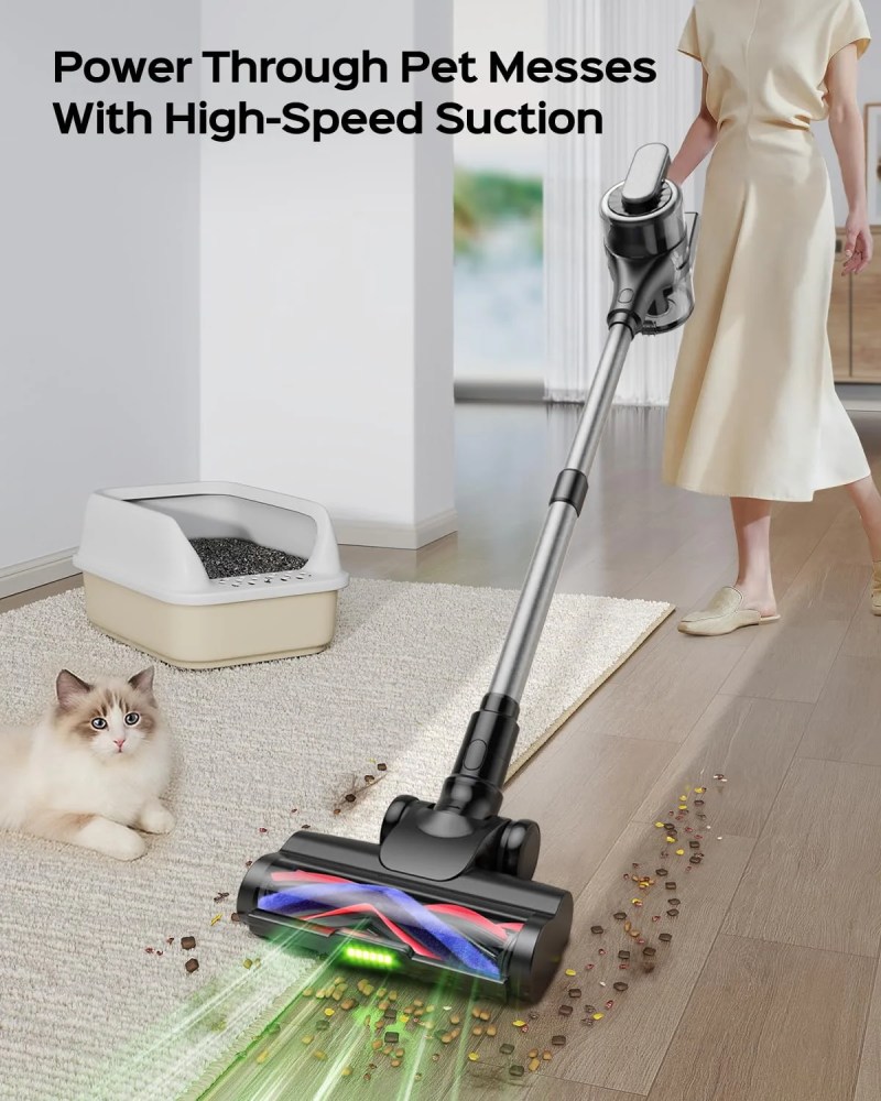 VACFORE Cordless Vacuum,Poweful Suction Stick Vacuum Cleaner - Image 5
