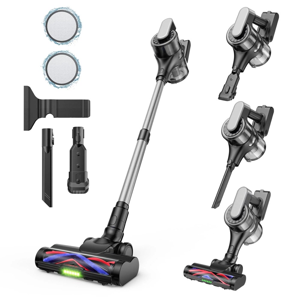VACFORE Cordless Vacuum,Poweful Suction Stick Vacuum Cleaner