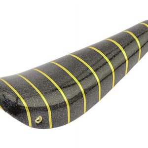 bike 16 Banana Saddle Sparkle/Black W/Gold Strip.bicycle seat