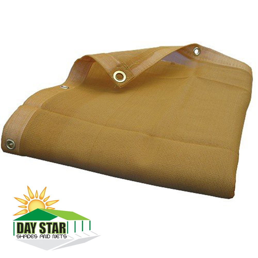 (6" X 20") (Beige) HD Mesh Tarp Net Sun Shade Fence Screen Patio Canopy Top