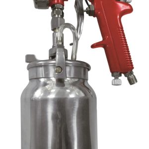 Astro Pneumatic Tool 4008 Spray Gun with Cup - Red Handle 1.8mm Nozzle