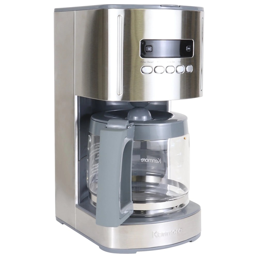 Kenmore Aroma Control 12-Cup Programmable Coffee Maker with Strong Brew Selector,Stainless steel