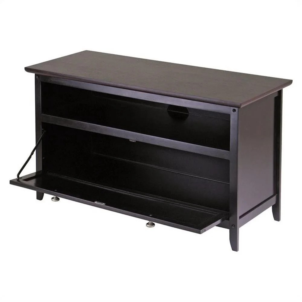 Winsome Zuri Transitional Solid Wood TV Stand for TVs up to 42" in Espresso - Image 5