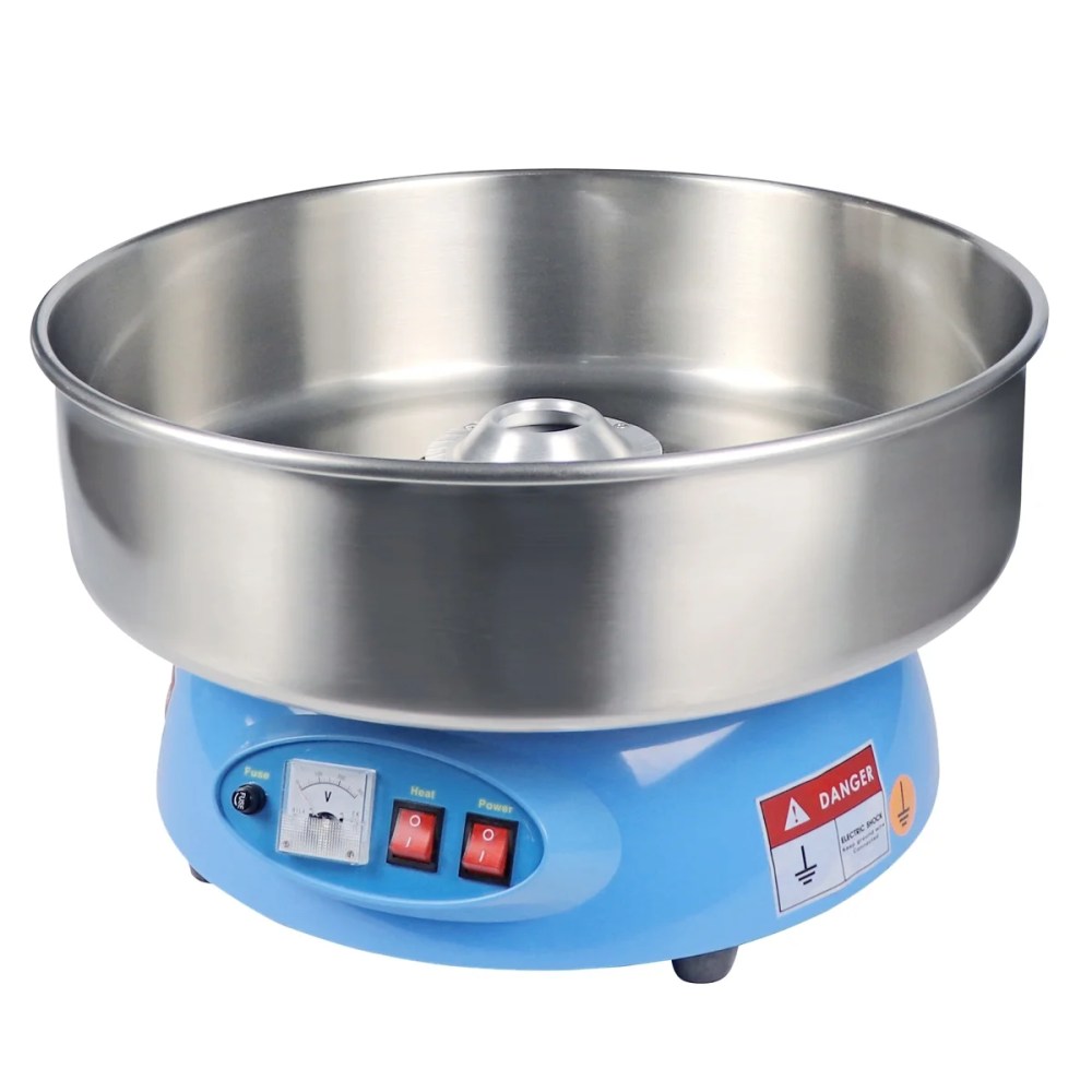 PartyHut Commercial Cotton Candy Machine Carnival Party Candy Floss Maker,Blue