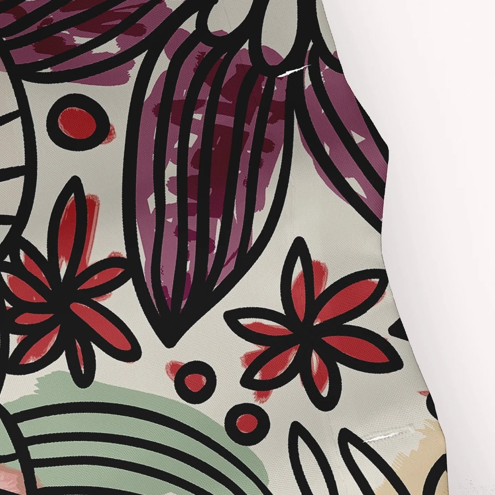E by Design Zentangle Shower Curtain - Image 2