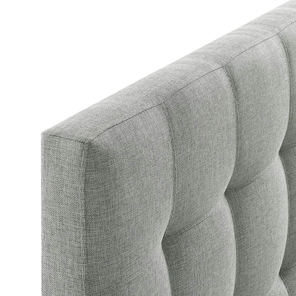 Modway Lily Full Upholstered Polyester Fabric Headboard in Gray - Image 8