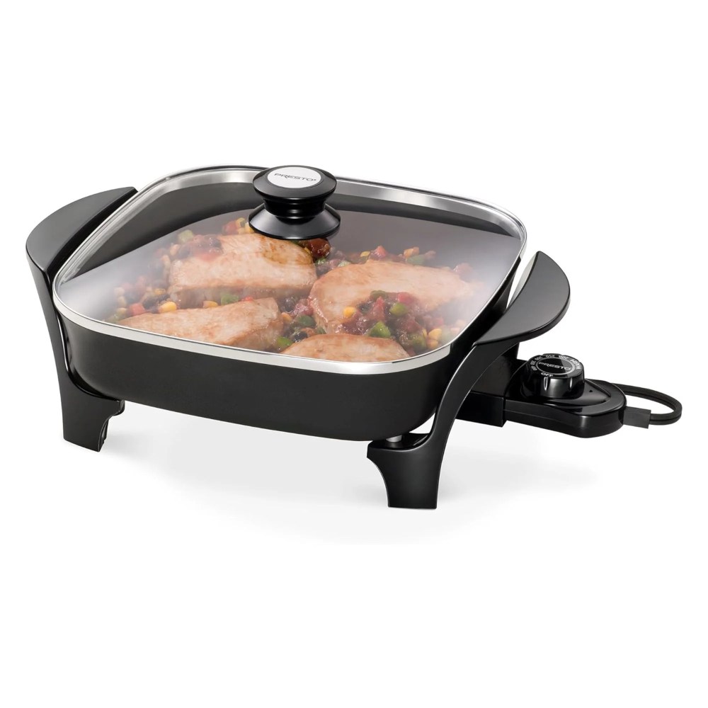 Presto 11" Electric Skillet with Glass Cover - Image 6