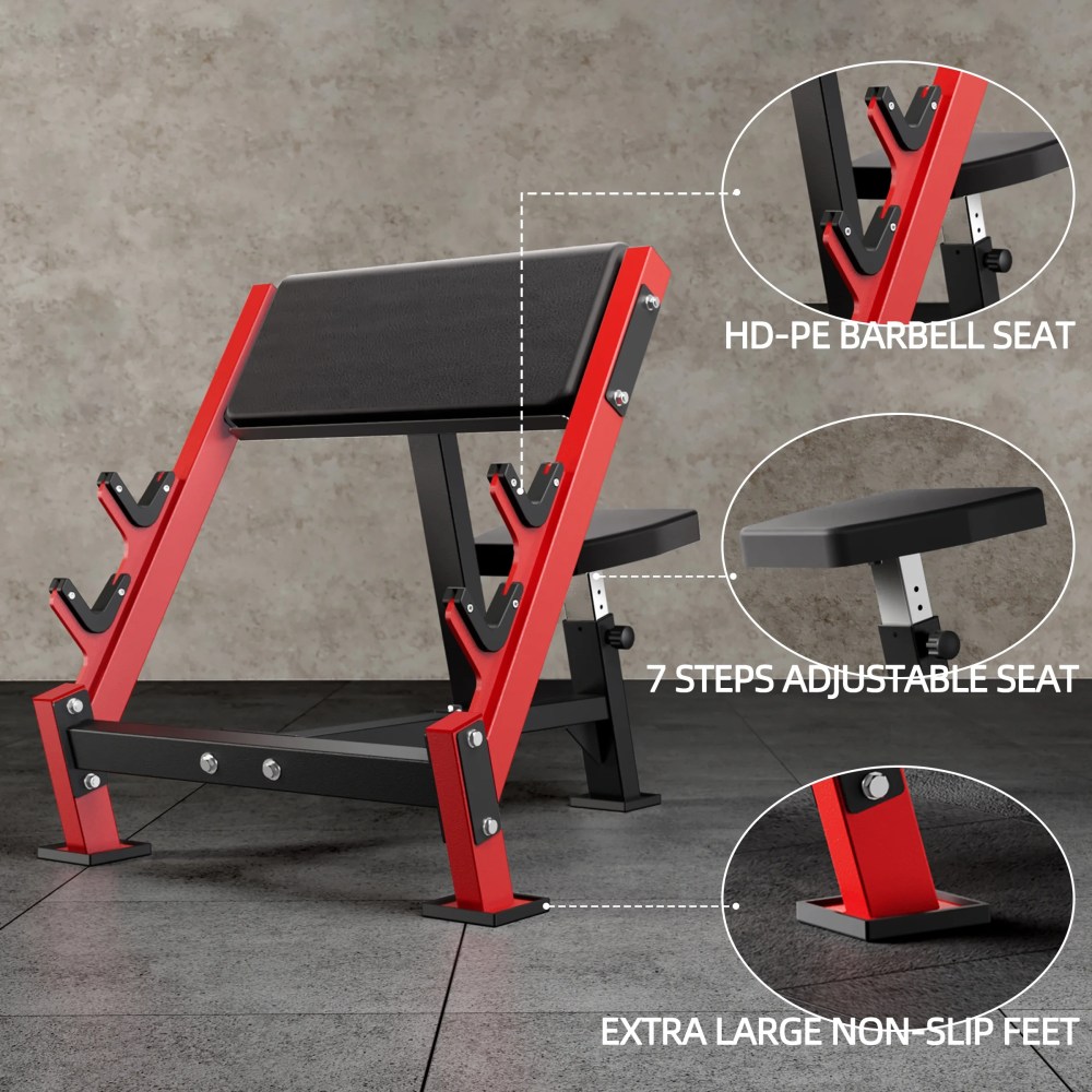 AOWINNOX Preacher Curl Bench, Tricep&Bicep Curl Machine, Arm Workout Equipment - Image 3