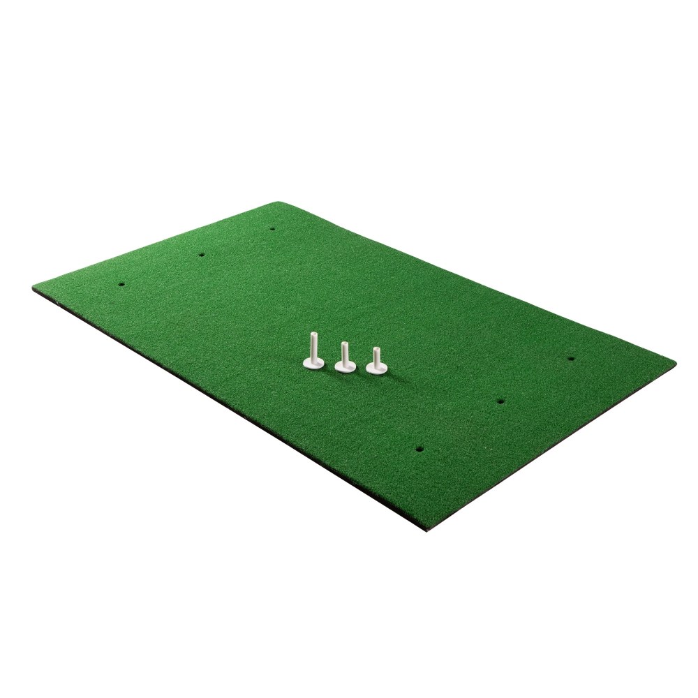 Wakeman 53-Foot Artificial Turf Golf Hitting Mat with 3 Rubber Tees