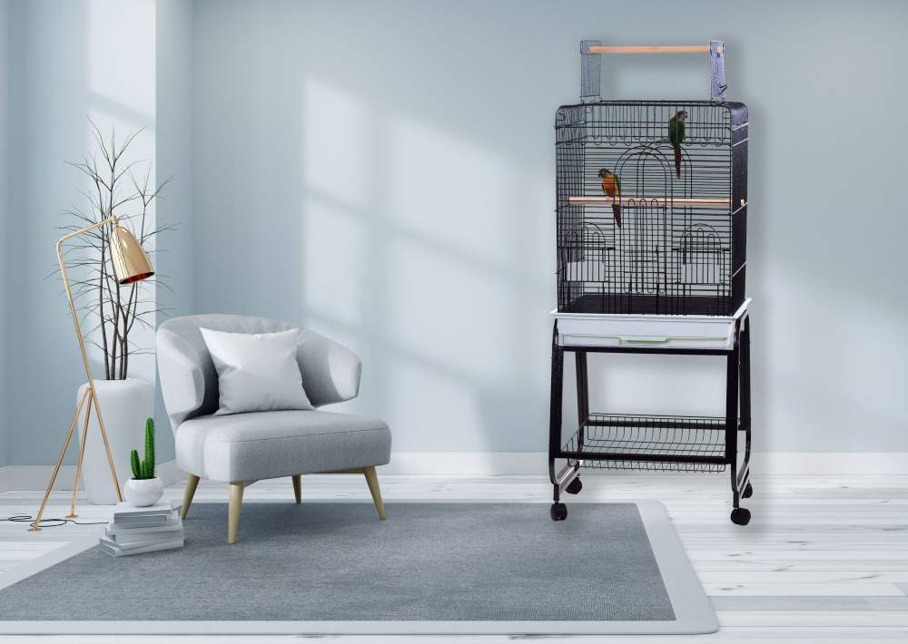 A and E Cage Co. 22"x18" Play Top Cage - Black - Image 3