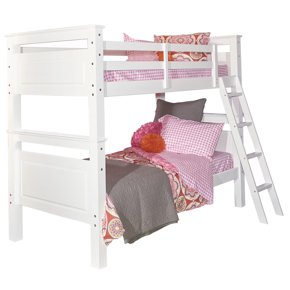 Powell Beckett White Wood Twin Bunk Bed - Image 2