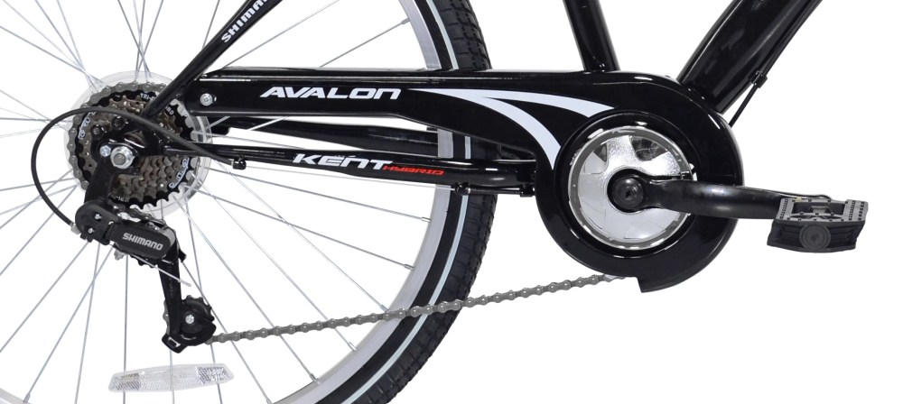 26" Kent Bicycle Avalon Comfort Men's Bike with Full Suspension, Adult Ages 13, Black - Image 5