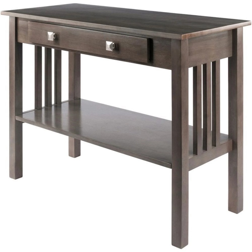 Winsome Wood Stafford Console Hall Table,Oyster Gray