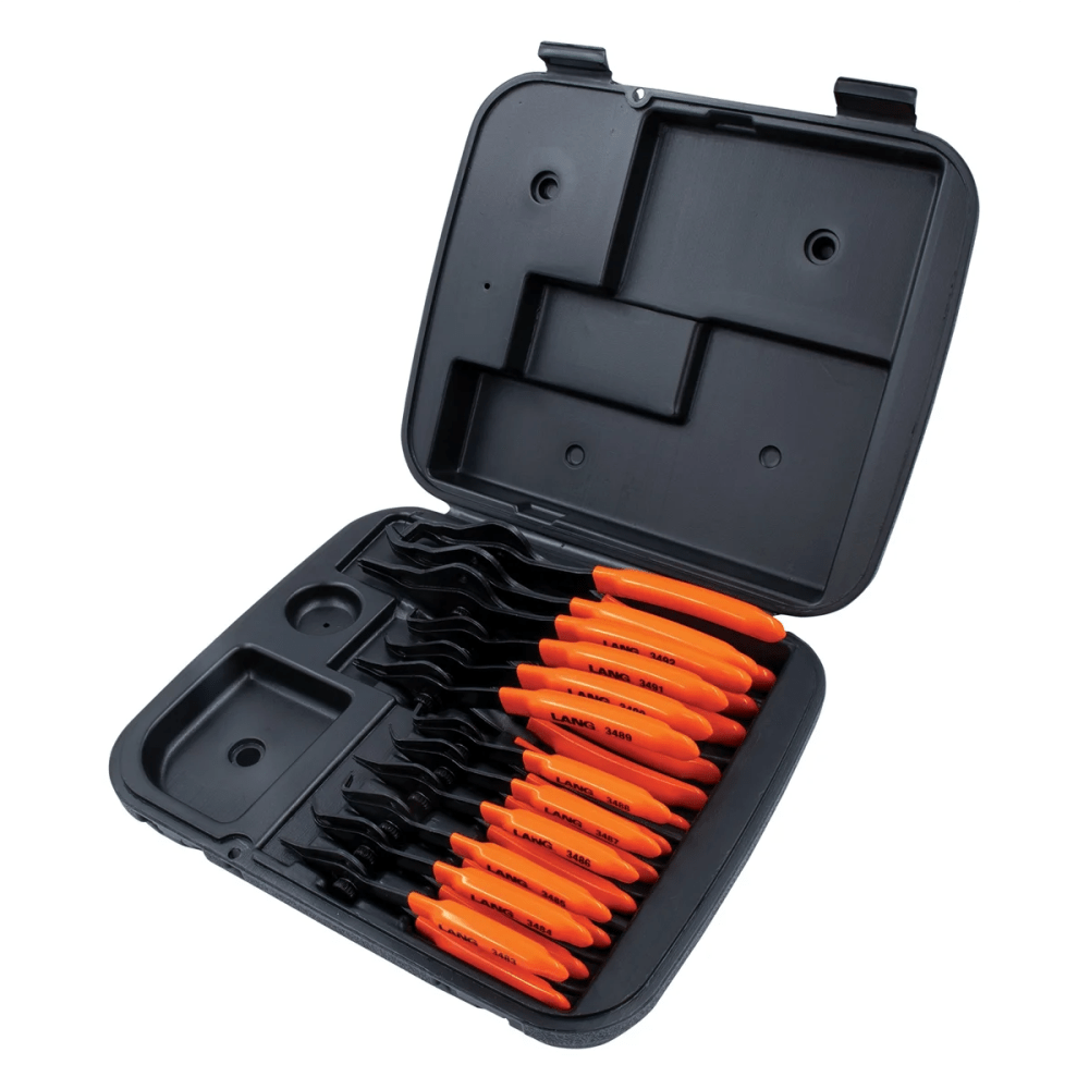 Lang 3495 12-Piece Combination Internal and External Retaining Ring Pliers Set - Image 3