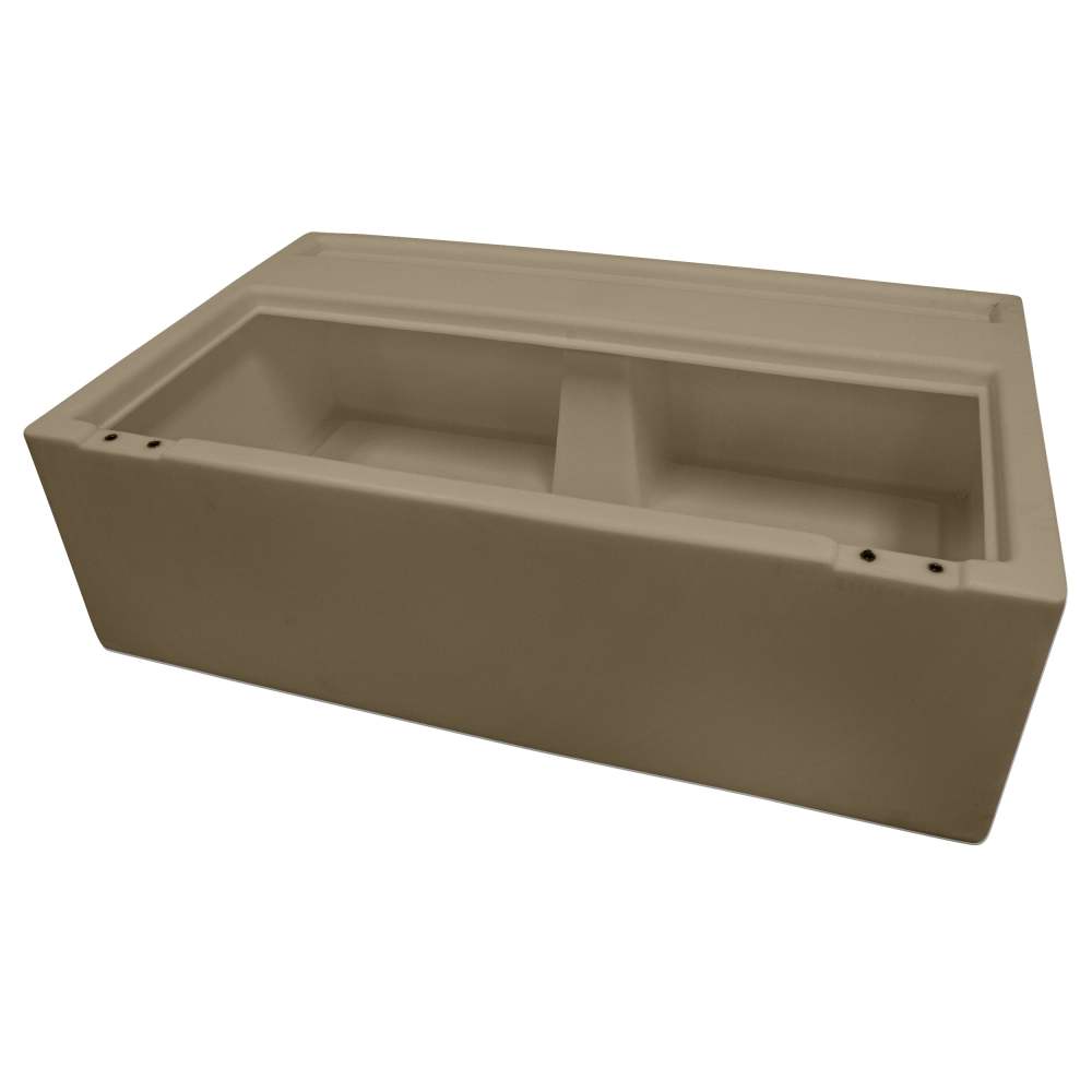 Wise 8WD100-1B-207 DLX Series 37" Pontoon Bench Seat - Base Only - Neutral