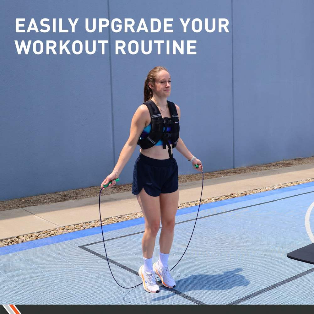 Body Sport Weighted Vest, 15 lb. - Adjustable Fitness Vest for Strength Training, Running, Walking, and Endurance Workouts - Image 8